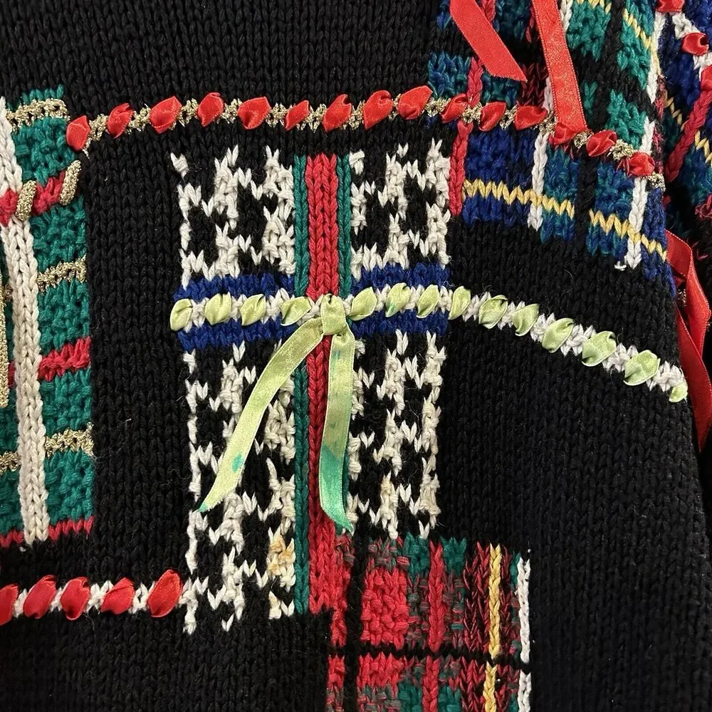 Warranted To Be A Pendleton‎ Ugly Christmas Bow Sweater Size Small